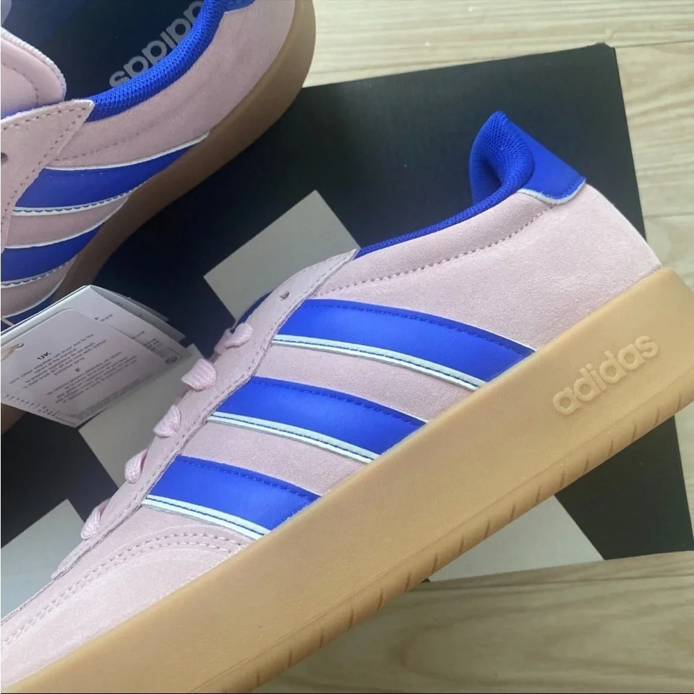 Adidas originals Women's BARREDA Sneakers Clear Pink / Lucid Blue / Gum Sz 8